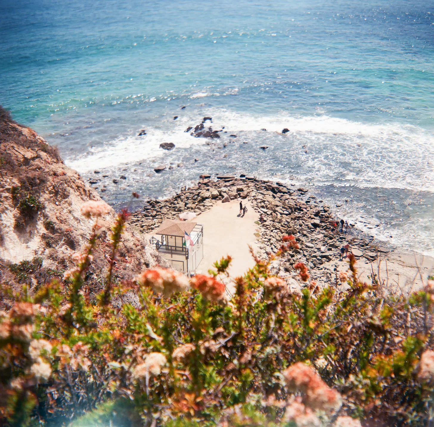 Dana Point, California beach on 620 film with the Mark IV toy camera